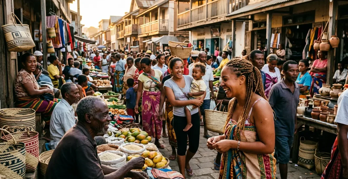 Portraits représentant la diversité des visages malgaches avec leurs origines austronésiennes et africaines