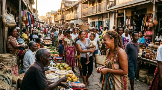 Portraits représentant la diversité des visages malgaches avec leurs origines austronésiennes et africaines