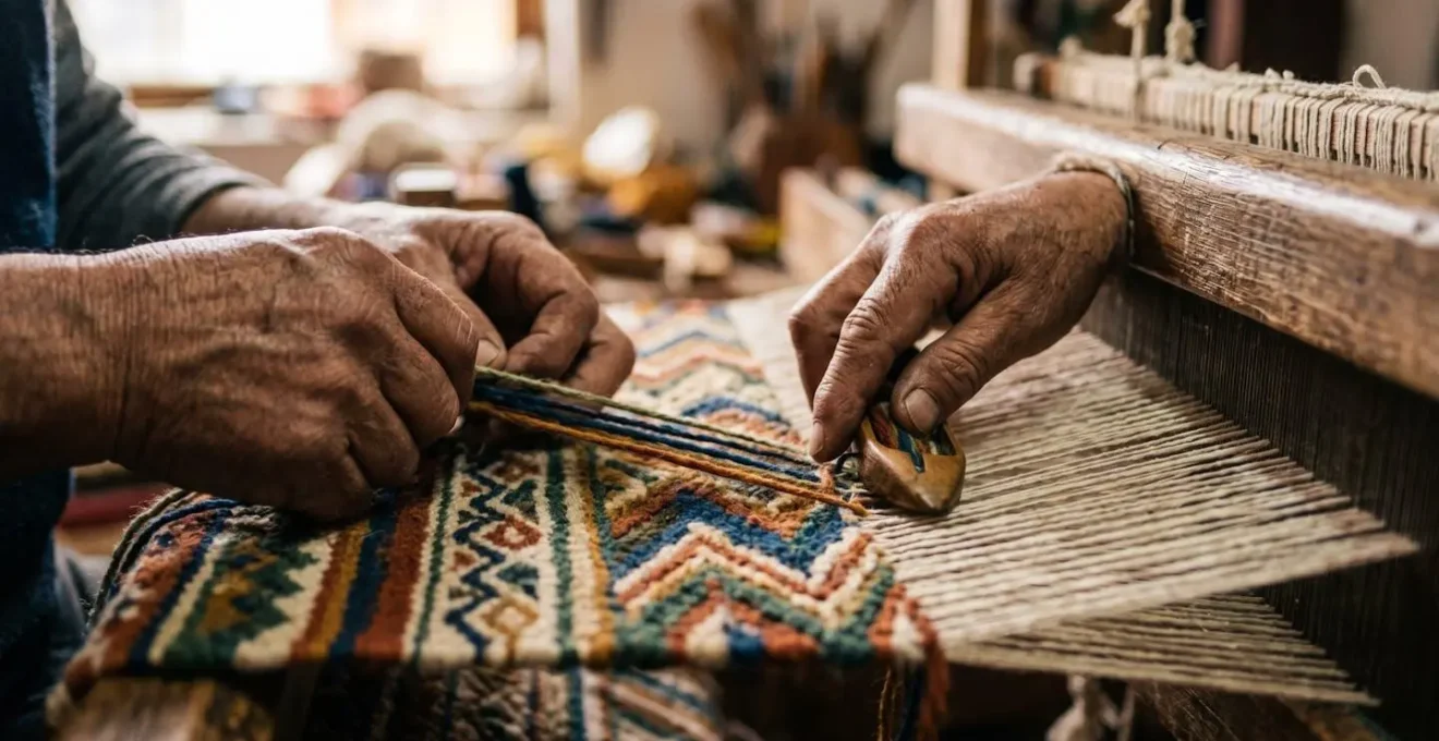 Femmes artisanes travaillant ensemble dans une coopérative de tissage